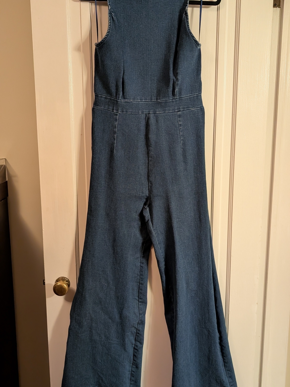 Jealous Tomato Sleeveless Wide-Leg Denim Jumpsuit